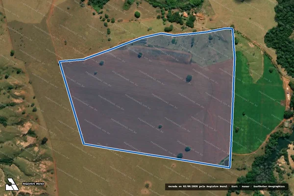 Imagem de satélite de FAZENDA CÓRREGO RICO - Parte 1 em Patos de Minas - MG