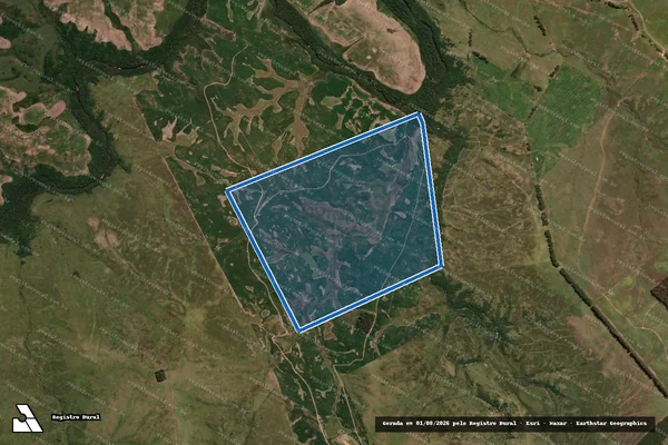 Imagem de satélite de Estância Mangueirão - Parte 1 em Bagé - RS
