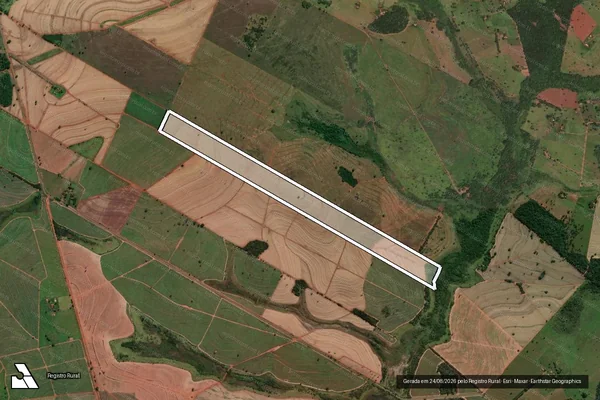 Imagem de satélite de FAZENDA GRAÚNA ? GLEBA A - FAZENDA GRAÚNA ? GLEBA A2 em Suzanápolis - SP