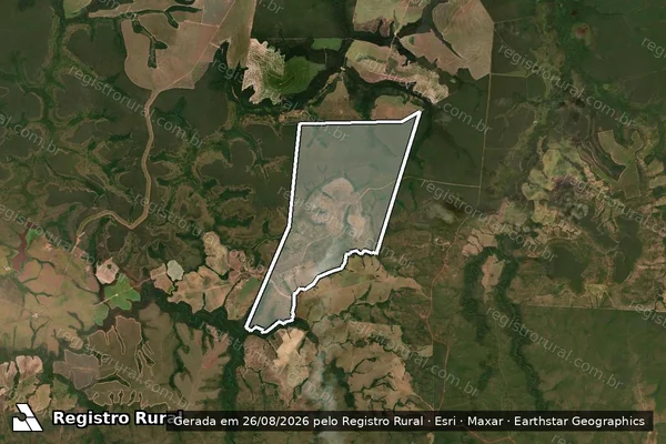 Imagem de satélite de Fazenda Lagoa Vermelha - Parte 1 em Paranatinga - MT
