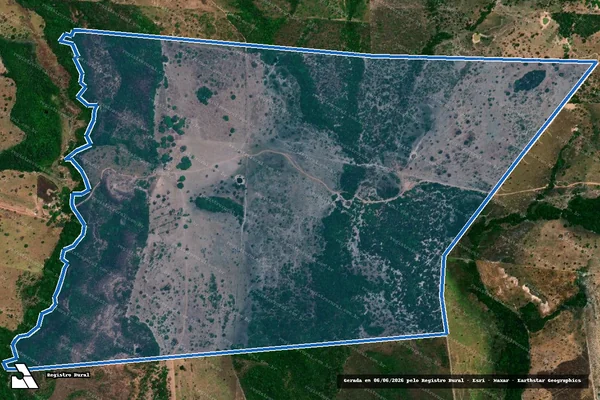 Imagem de satélite de FAZ PIRAPORA, LOTE 239, LOTº POMBAS, GLEBA ANAJÁ - Parte 1 em Palmeirante - TO