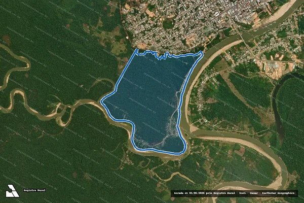Imagem de satélite de Gleba Juruá Perímetro -   Gleba Juruá Perímetro em Cruzeiro do Sul - AC