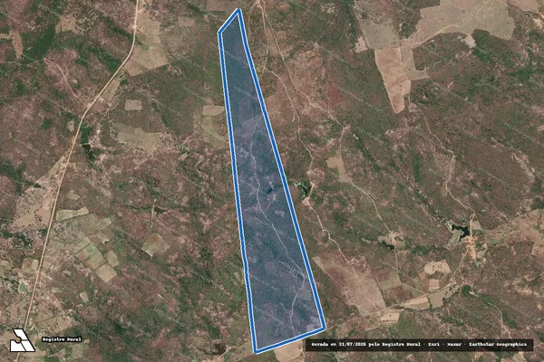 Imagem de satélite de FAZENDA COCOCA PARCELA No 43 - Parte 1 em Tauá - CE