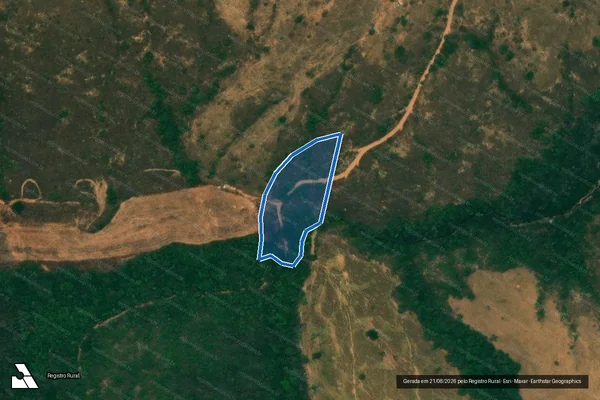 Imagem de satélite de Fazenda Pirapitinga dos Monteiros - Gleba 03 em Campo Alegre de Goiás - GO