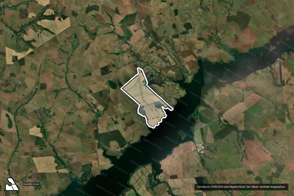 Imagem de satélite de FAZENDA SONHO COLORIDO - Única em Carneirinho - MG