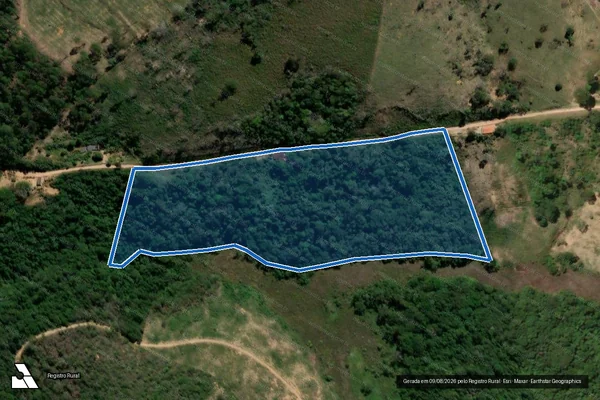 Imagem de satélite de SITIO SERRA VERDE - Parte 1 em Catuji - MG
