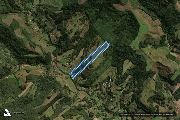 Imagem de satélite de Sitio do Pedro - Gleba 01 em Salto Veloso - SC
