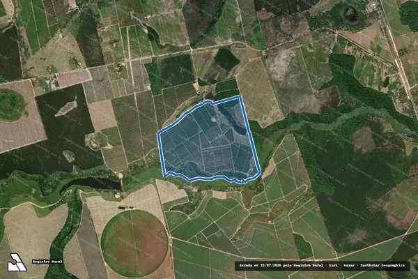 Imagem de satélite de Fazenda Triunfo - Fazenda Triunfo em Pinheiros - ES