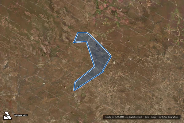 Imagem de satélite de FAZENDA MANDIOCA - Parte 1 em Campo Alegre de Lourdes - BA