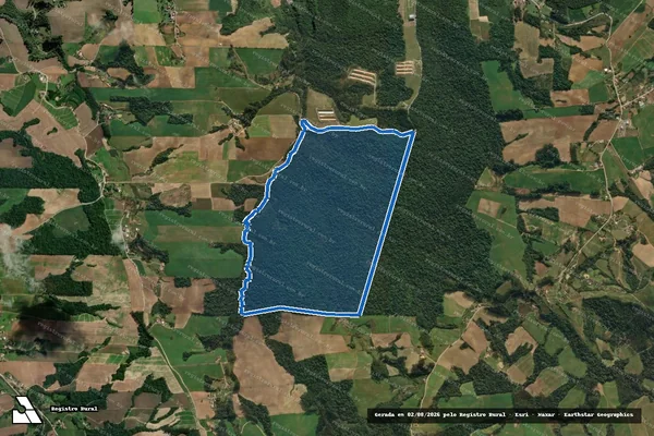 Imagem de satélite de Sítio Santos - Parcela 1 em Agronômica - SC