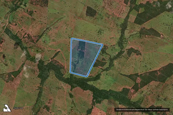 Imagem de satélite de FAZENDA SEIS IRMÃOS "BAIXADÃO" - 10.120 em Campina Verde - MG