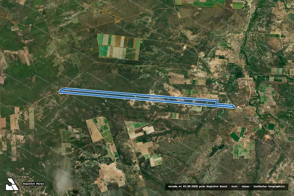 Imagem de satélite de FAZENDA PORÉ - Parte 1 em Upanema - RN