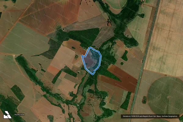 Imagem de satélite de FAZENDA CACHOEIRA - Gleba 02 em Goiatuba - GO