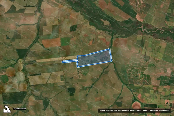 Imagem de satélite de ASS. EST. SANTA RITA 2 - Parcela 1 - Parcela 1 em Piquerobi - SP