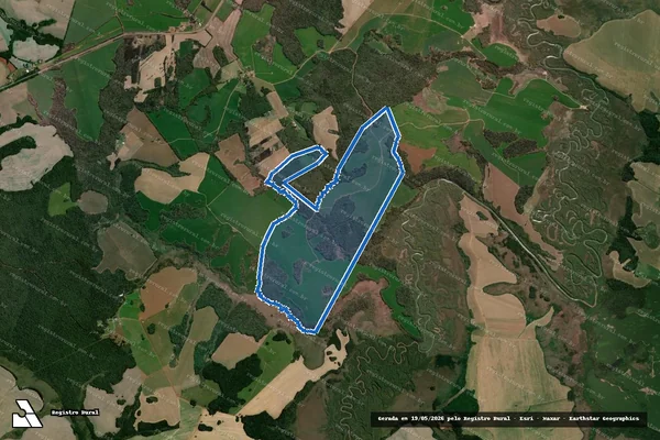 Imagem de satélite de Fazenda Floresta - Parte 3 em Ipiranga - PR
