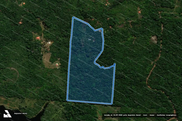 Imagem de satélite de Fazenda Serra Verde - GLEBA 3 em Ilhéus - BA