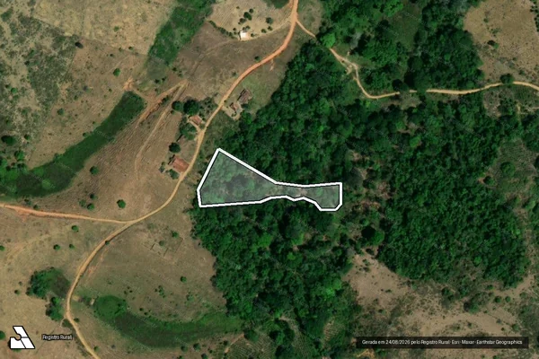 Imagem de satélite de FAZENDA PRIMAVERA - LOTE 70 em Itamaraju - BA