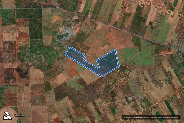 Imagem de satélite de SÍTIO FERREIRA PORTO III (SETOR CADASTRAL 50- ENTRE LINHAS) - Parte 1 em Jaíba - MG