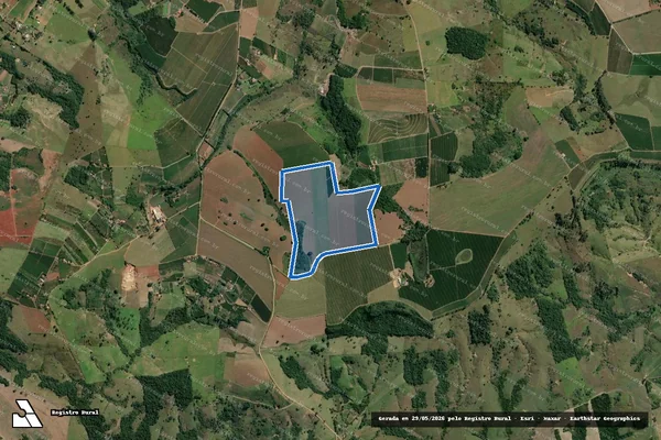 Imagem de satélite de FAZENDA JABOTICABAL - Parte 1 em Carlópolis - PR