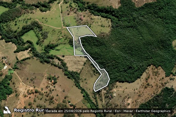 Imagem de satélite de FAZENDA CÓRREGO DA RAIZ - GLEBA H em Arcos - MG