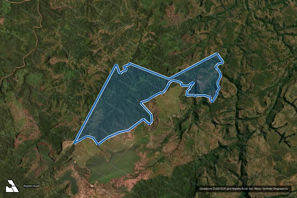 Imagem de satélite de Fazenda Santa Inês da Arueira - Fazenda Santa Inês da Arueira em Pedra Preta - MT