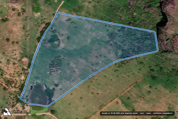 Imagem de satélite de FAZENDA SAO GERALDO - LOTE 49 em Itanhém - BA