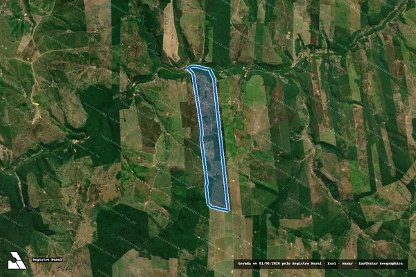 Imagem de satélite de P.A RIO BONITO/FAZENDA SÃO LUIZ/LOTE 227 - Parcela 1 em Bom Jesus das Selvas - MA