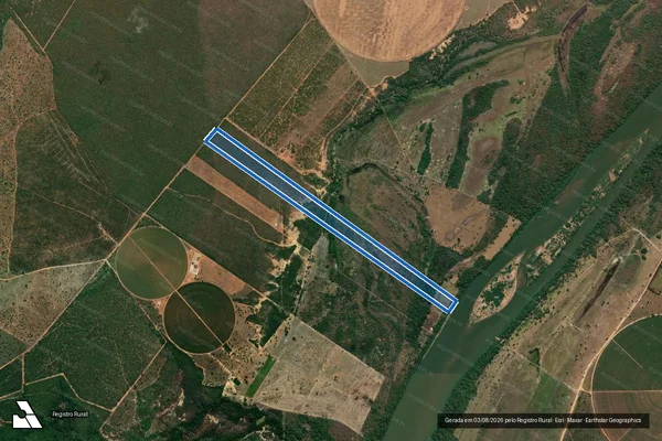 Imagem de satélite de Fazenda Formoso (Lugar den. Caatinga) - Parte 2 em Buritizeiro - MG