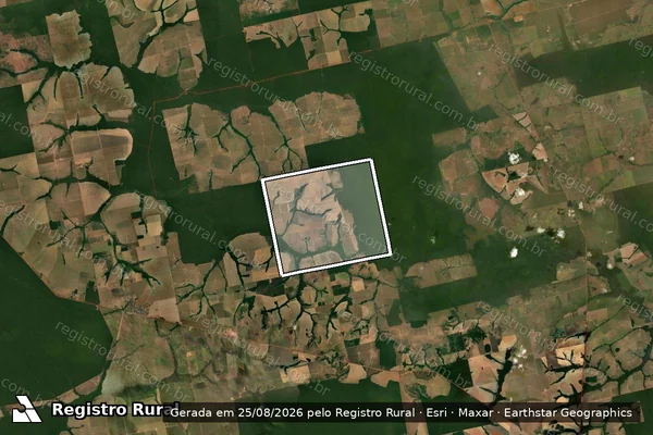 Imagem de satélite de FAZENDA SETE RANCHOS - FAZENDA SETE RANCHOS em São José do Xingu - MT