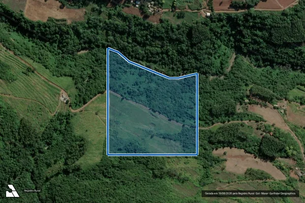 Imagem de satélite de Lote Rural nº12 da Linha 4ª Série, Distrito de Santa Bárbara - PARCELA 01 em São Valentim do Sul - RS