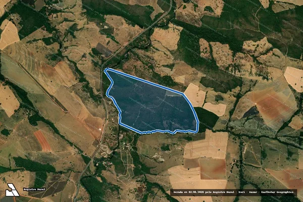 Imagem de satélite de FAZENDA COQUEIRO - Parte 1 em Corumbá de Goiás - GO