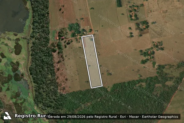 Imagem de satélite de Loteamento Complexo Hortifrutigranjeiro de Pereira Barreto - LOTE D1 em Pereira Barreto - SP