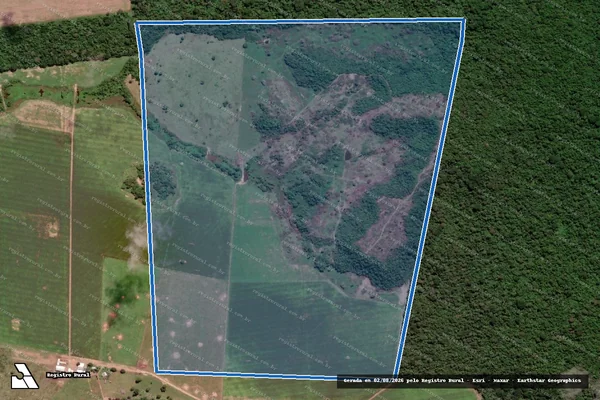 Imagem de satélite de Fazenda Vale do Teles Pires II - Matrícula 2295 em Nova Canaã do Norte - MT