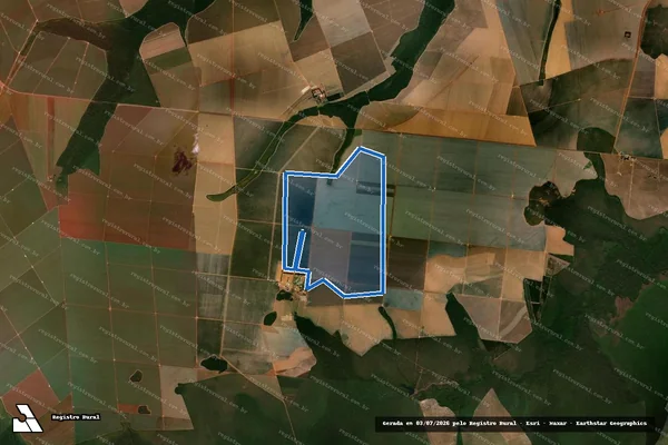 Imagem de satélite de Fazenda Maria Julia - Remanescente em Diamantino - MT