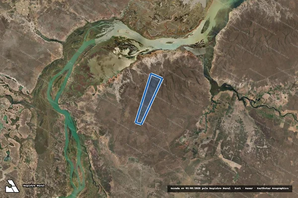 Imagem de satélite de FAZENDA SOSSEGO - Parte 1 em Sento Sé - BA