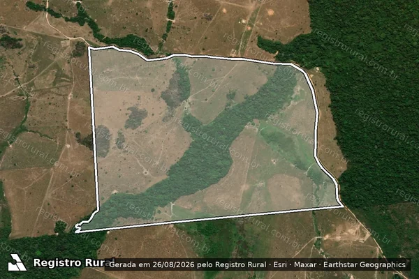 Imagem de satélite de Estancia Bom Futuro - 01 em Castanheira - MT