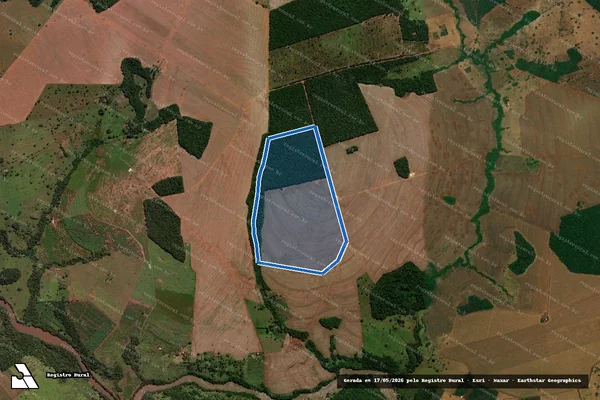 Imagem de satélite de Fazenda Esperança - Parte 1 em Serranópolis - GO
