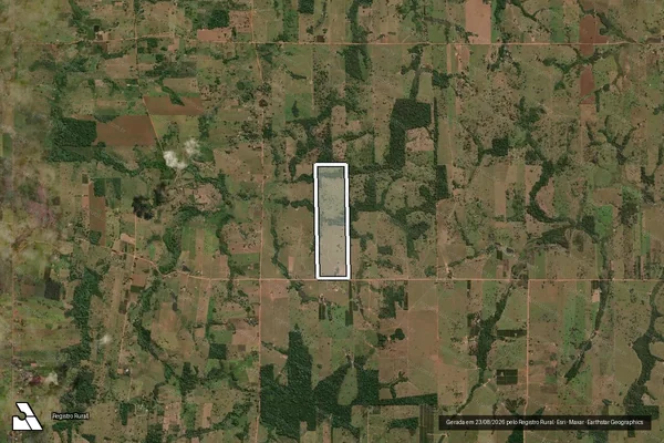 Imagem de satélite de LOTE 34, GLEBA 13, SETOR ABAITARA - Matrícula 193 em São Felipe D'Oeste - RO