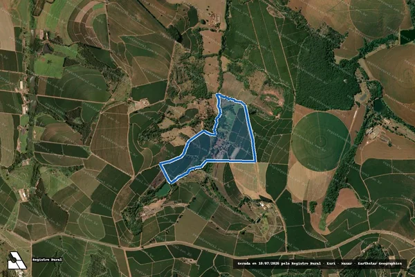 Imagem de satélite de Fazenda Agua Limpa - Parte 1 em Cristais Paulista - SP