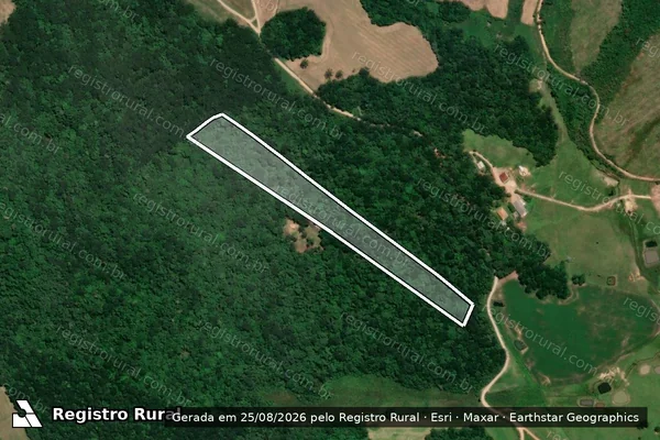 Imagem de satélite de RIO DOS PATOS - USUCAPIÃO - Única em Lapa - PR