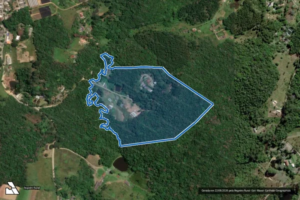 Imagem de satélite de Gleba do Sítio Quatinga / Gleba do Quatinga em Mogi das Cruzes - SP