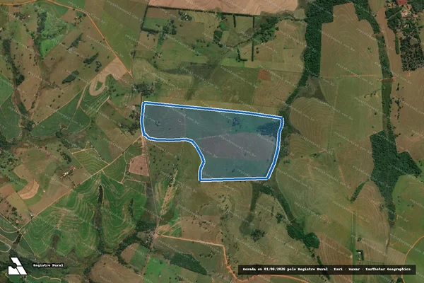 Imagem de satélite de Fazenda Sao Felipe - Parte 1 em Guararapes - SP