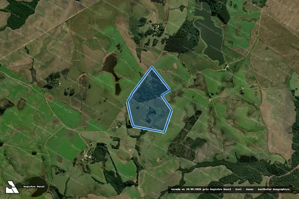 Imagem de satélite de Fazenda Águas Claras em Cachoeira do Sul - RS