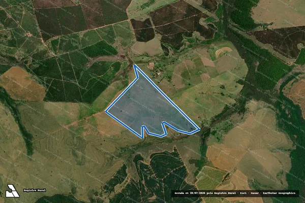 Imagem de satélite de FAZENDA SANTANA III - GLEBA "2" em Guarantã - SP