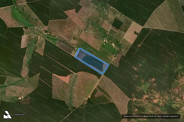 Imagem de satélite de Fazenda Oliveira - Parcela 1 em São Félix do Coribe - BA
