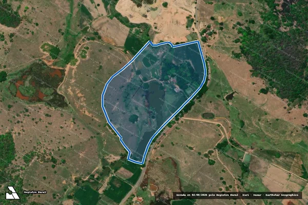 Imagem de satélite de RANCHO VÓ QUININHA - Gleba 02 em São João do Oriente - MG