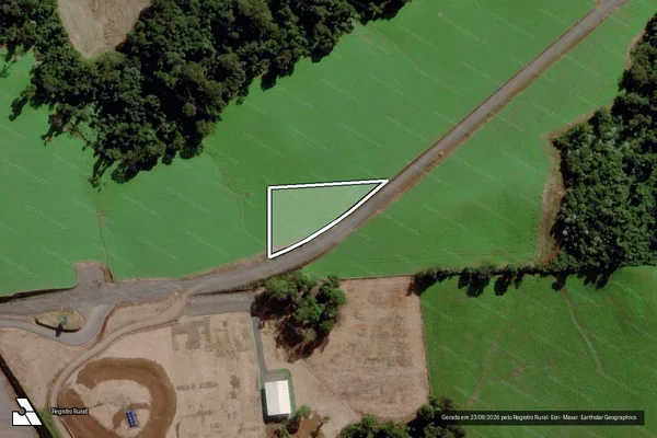 Imagem de satélite de Parte do lote colonial rural nº (86), da Seção Humaitá - Gleba 01 em Maravilha - SC