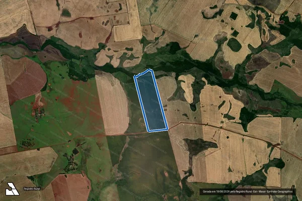 Imagem de satélite de SDE - Gleba E em Santo Antônio das Missões - RS