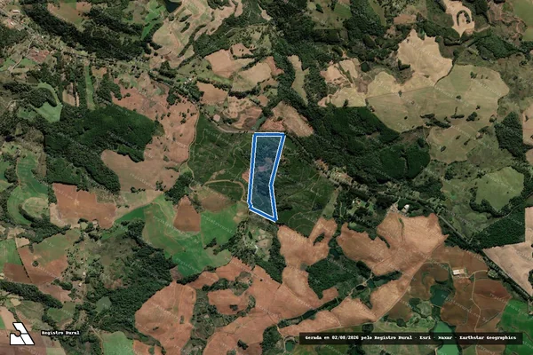 Imagem de satélite de FAZENDA KM 18 em Caçador - SC