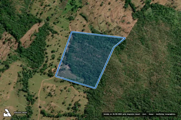 Imagem de satélite de LOTE 20-A GL-B PROJETO DE ASSENTAMENTO FERRÃO I - LOTE 20-A GL-B PROJETO DE ASSENTAMENTO FERRÃO I em Mutunópolis - GO